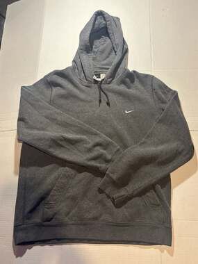 Nike Men's Size Large Gray Pullover Hoodie Sweatshirt